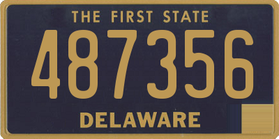 DE license plate 487356