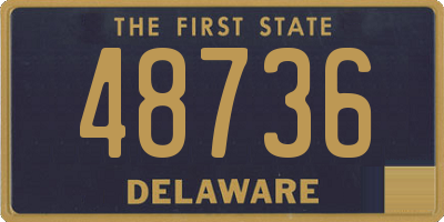 DE license plate 48736