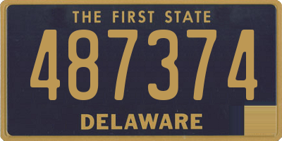 DE license plate 487374