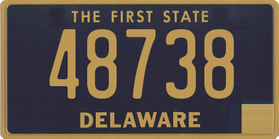 DE license plate 48738