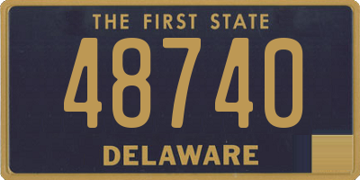 DE license plate 48740