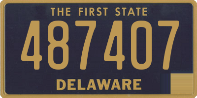 DE license plate 487407