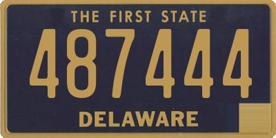 DE license plate 487444