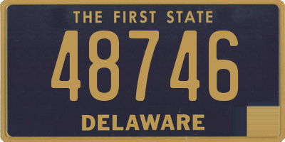 DE license plate 48746