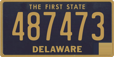 DE license plate 487473