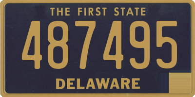 DE license plate 487495