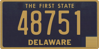 DE license plate 48751