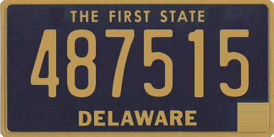 DE license plate 487515