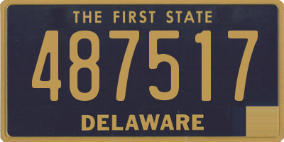 DE license plate 487517