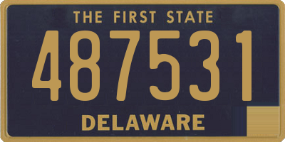 DE license plate 487531