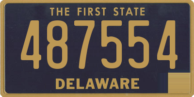 DE license plate 487554