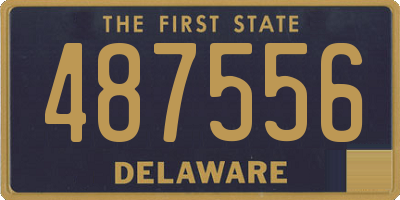 DE license plate 487556