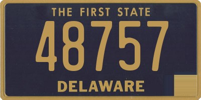 DE license plate 48757