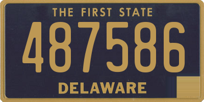 DE license plate 487586
