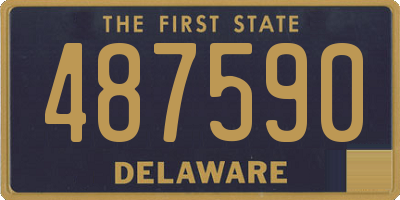 DE license plate 487590