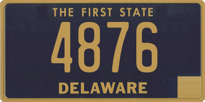 DE license plate 4876