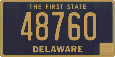 DE license plate 48760