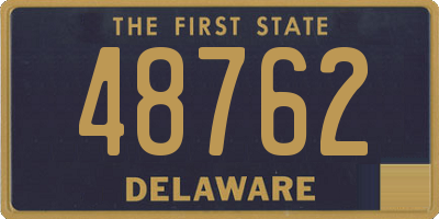 DE license plate 48762