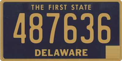 DE license plate 487636