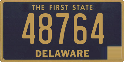 DE license plate 48764