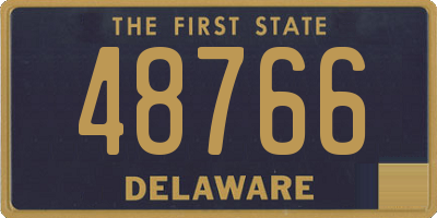 DE license plate 48766