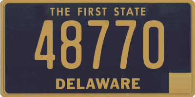 DE license plate 48770