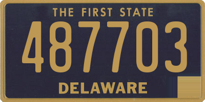 DE license plate 487703