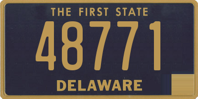 DE license plate 48771