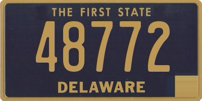 DE license plate 48772