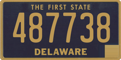 DE license plate 487738
