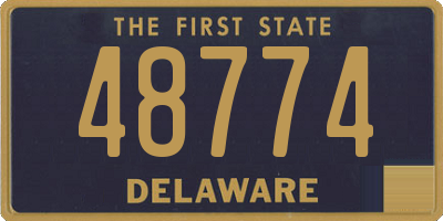 DE license plate 48774