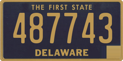DE license plate 487743