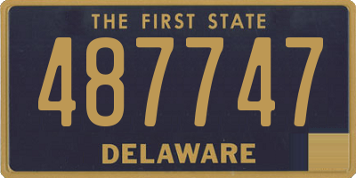 DE license plate 487747