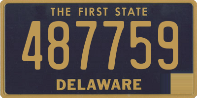 DE license plate 487759