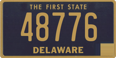 DE license plate 48776