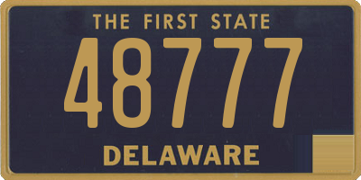 DE license plate 48777