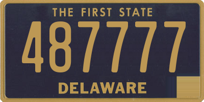 DE license plate 487777