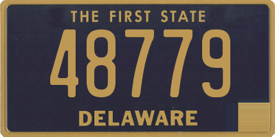 DE license plate 48779