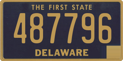 DE license plate 487796