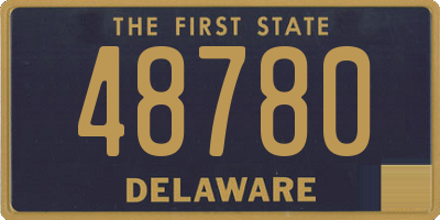 DE license plate 48780