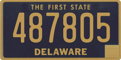 DE license plate 487805