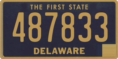 DE license plate 487833