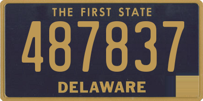 DE license plate 487837