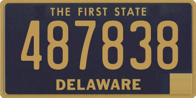 DE license plate 487838