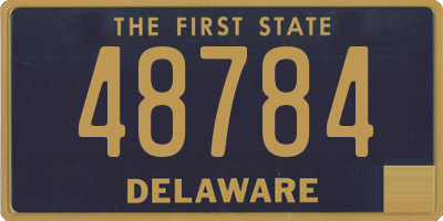 DE license plate 48784