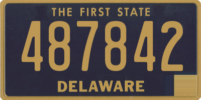 DE license plate 487842