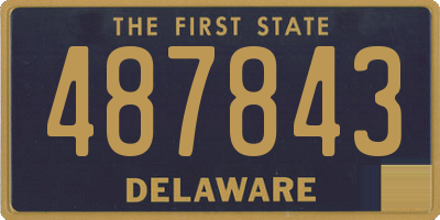 DE license plate 487843