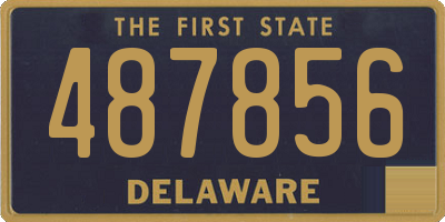 DE license plate 487856