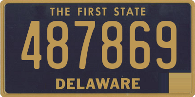 DE license plate 487869