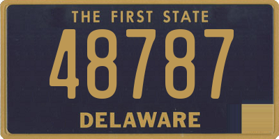 DE license plate 48787